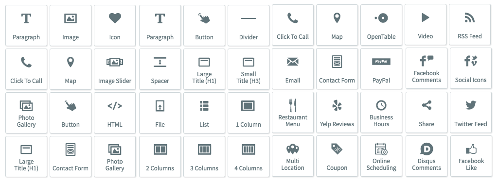 web design editing features