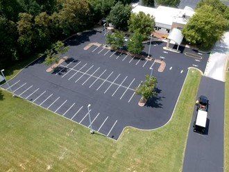 Parking Lot After — Bristol, VA — Precision Pavement Markings