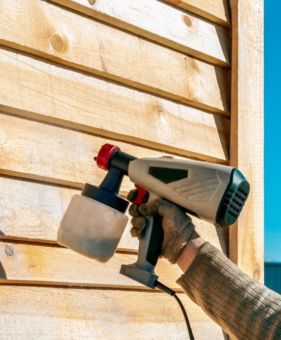 Spraying Damaged Wood Wall — Affordable Underpinning Solutions In Shell Cove, NSW