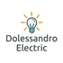 Dolessandro Electric logo with a teal lightbulb and orange rays above black text.