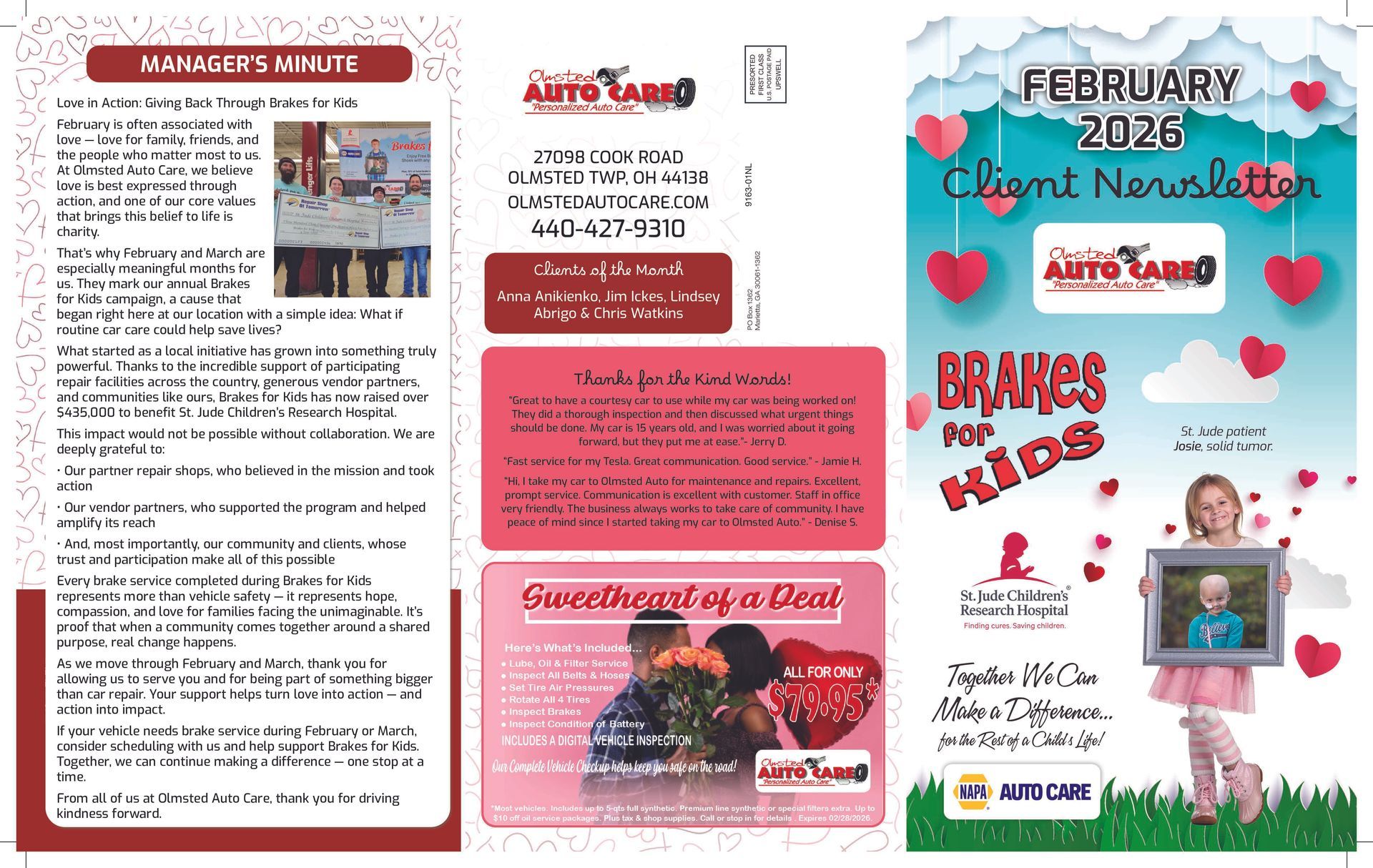 Newsletter - Olmsted Auto Care