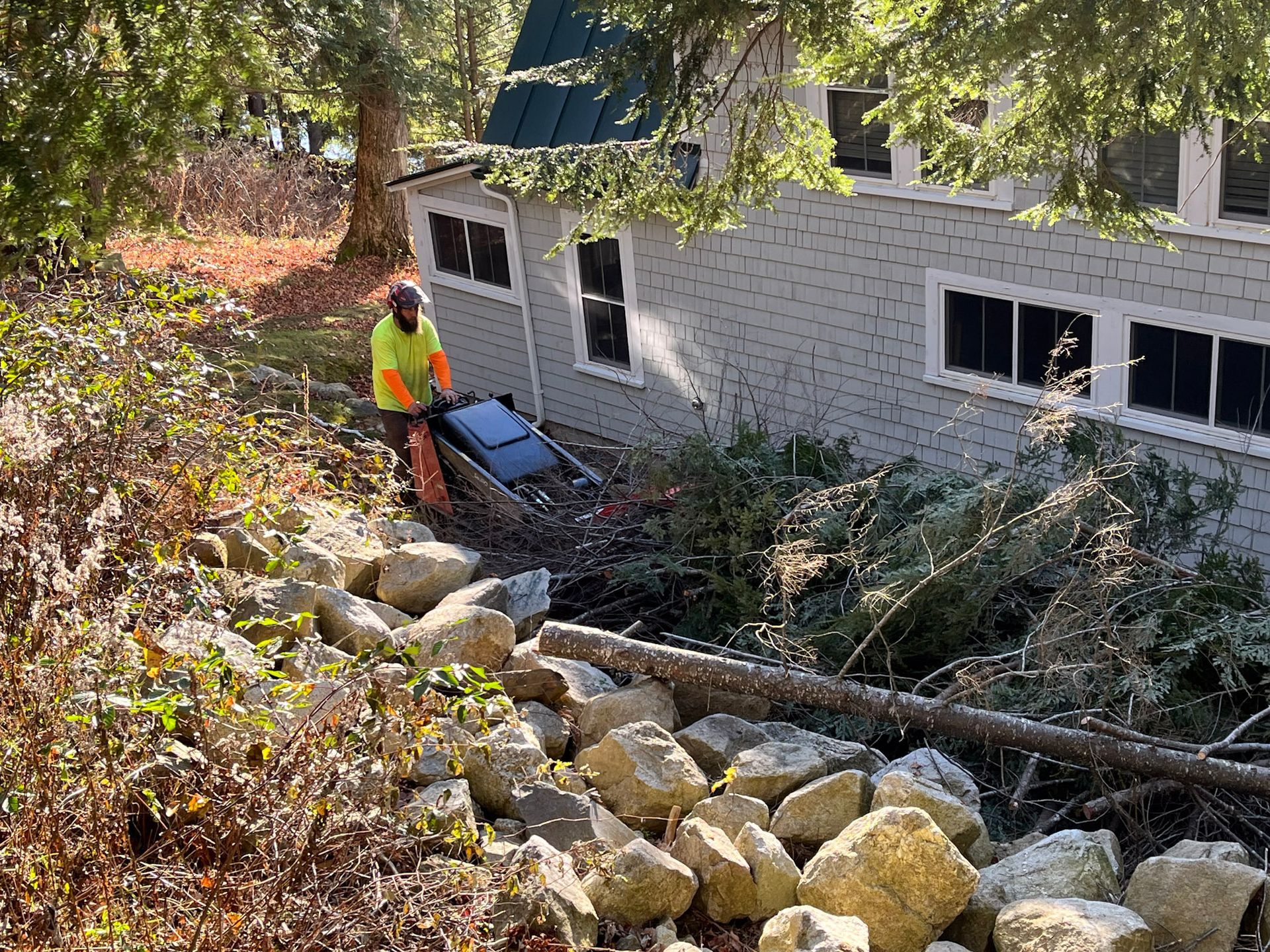 NEK Tree Workz cleaning up down trees in the spring