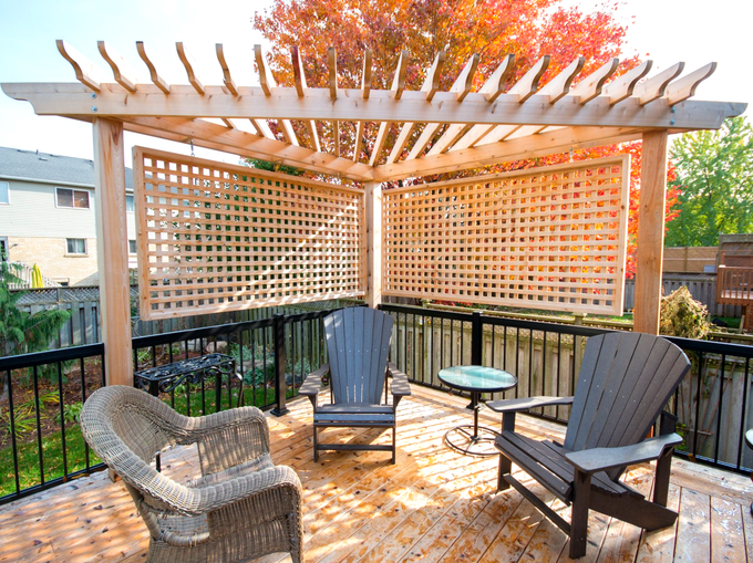 Pergola, patio, deck, fence, outdoor living, outdoor lounging, cambridge ontario