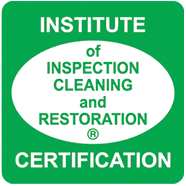 The logo for the institute of inspection cleaning and restoration
