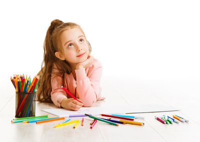 Children's Care — Girl Using Color Pens in Fords, NJ