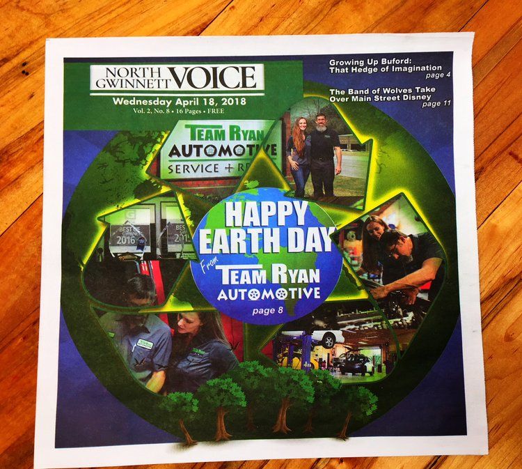 The North Gwinnett Voice Features Team Ryan Automotive For Earth Day!