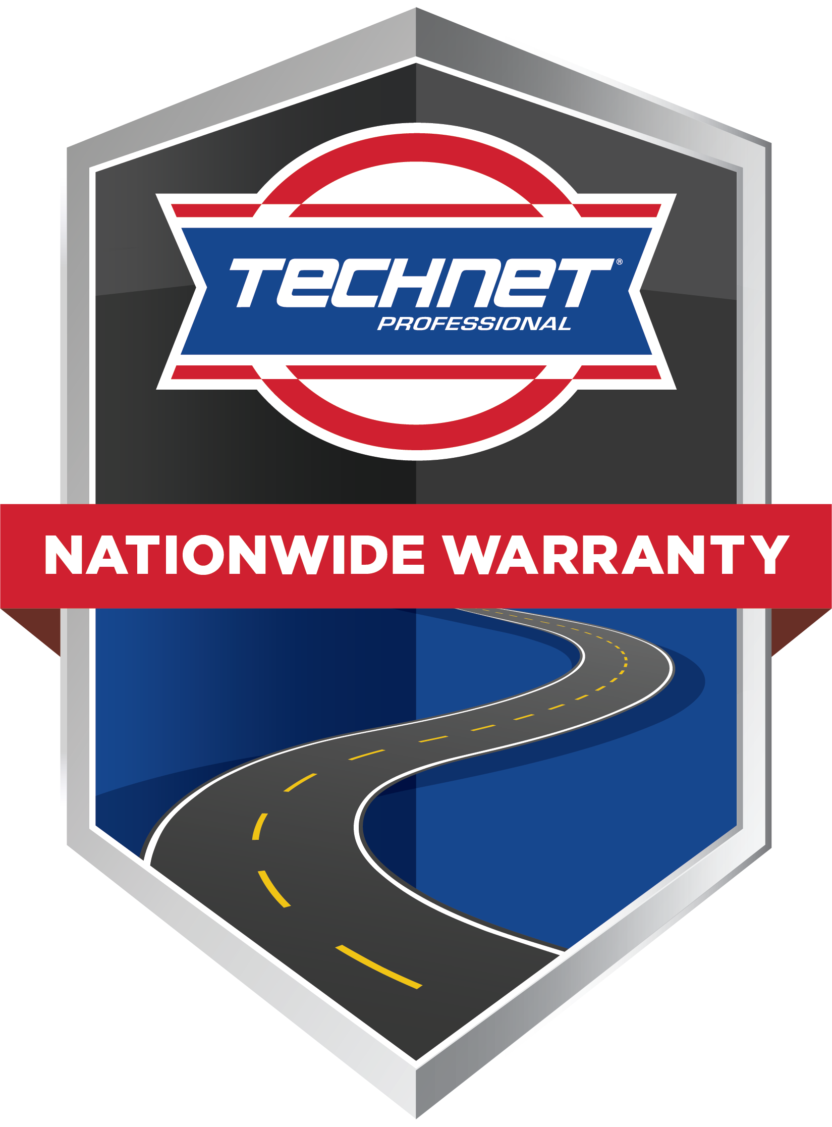 A shield that says technet nationwide warranty