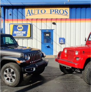 Cars parked in front of the shop | East Cooper Auto Pros