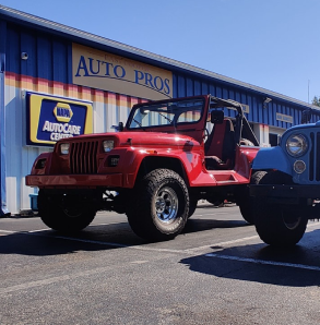 Red jeep | East Cooper Auto Pros
