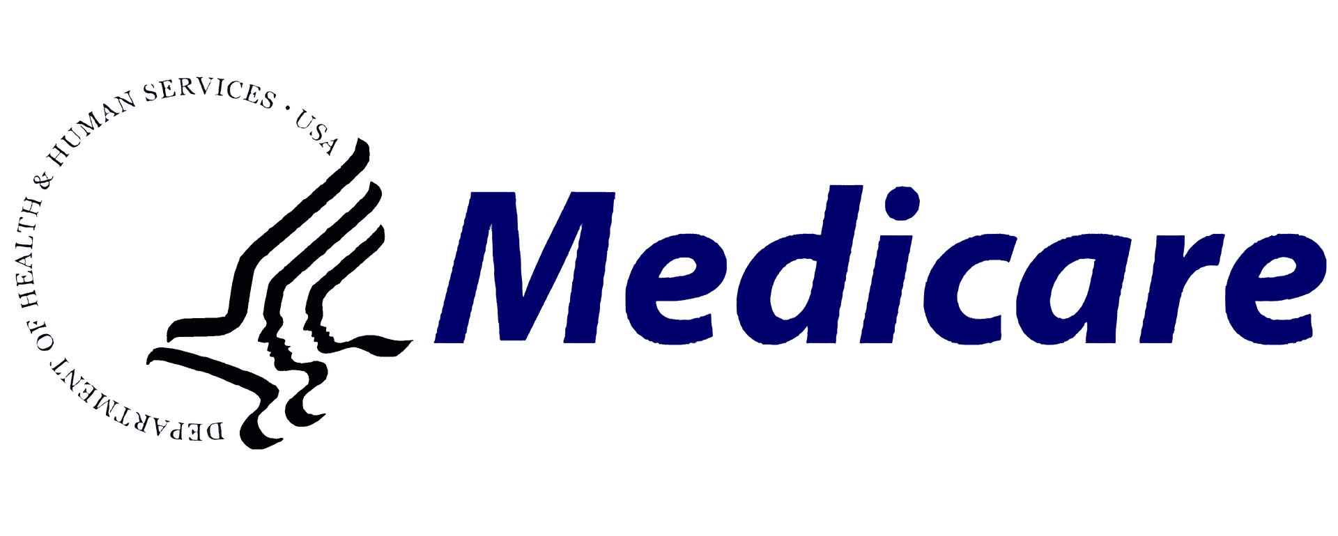 The logo for medicare is shown on a white background.