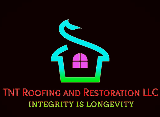 A logo for a company called TNT roofing and Restoration LLC