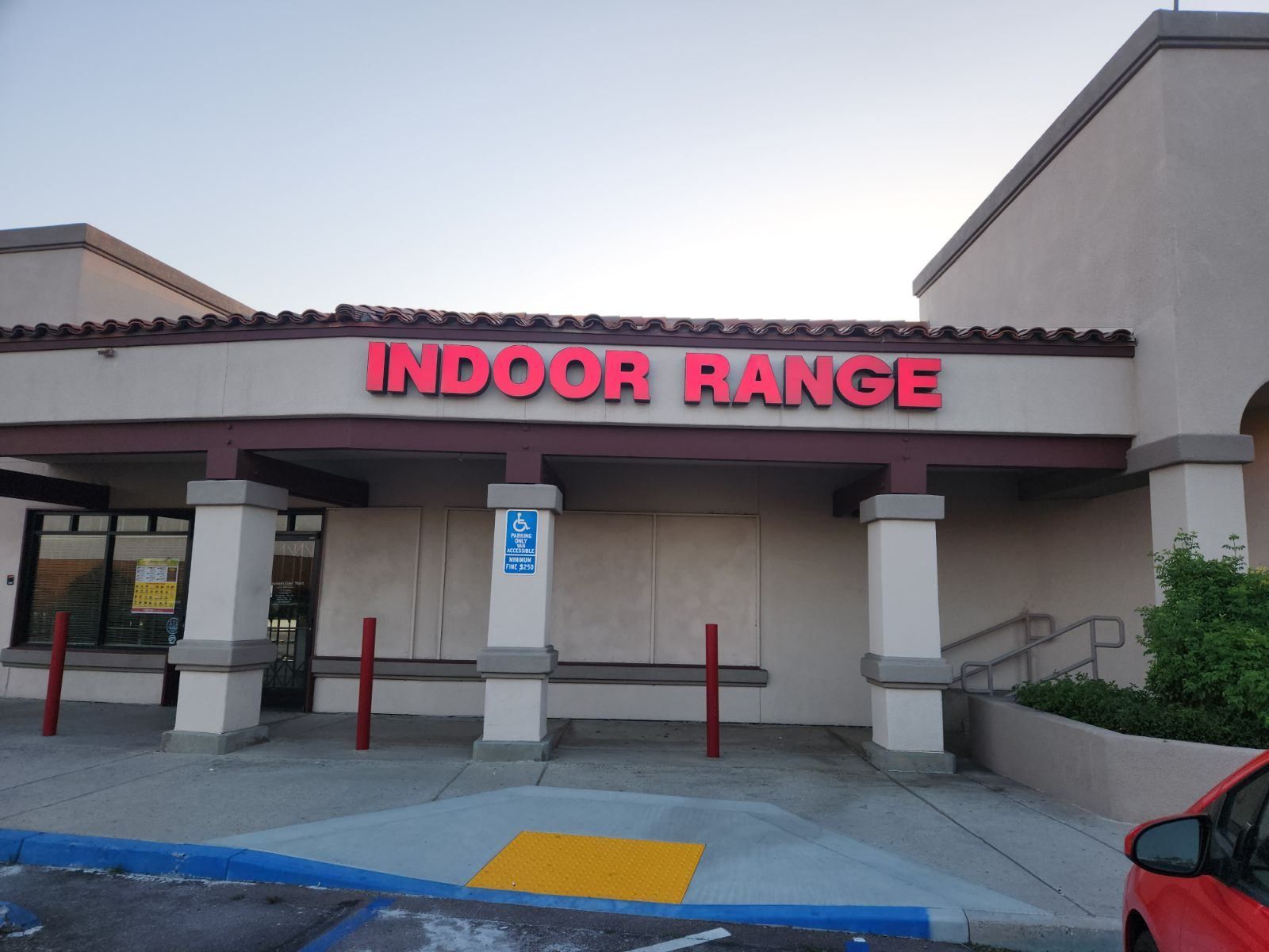 A building with indoor range written on it