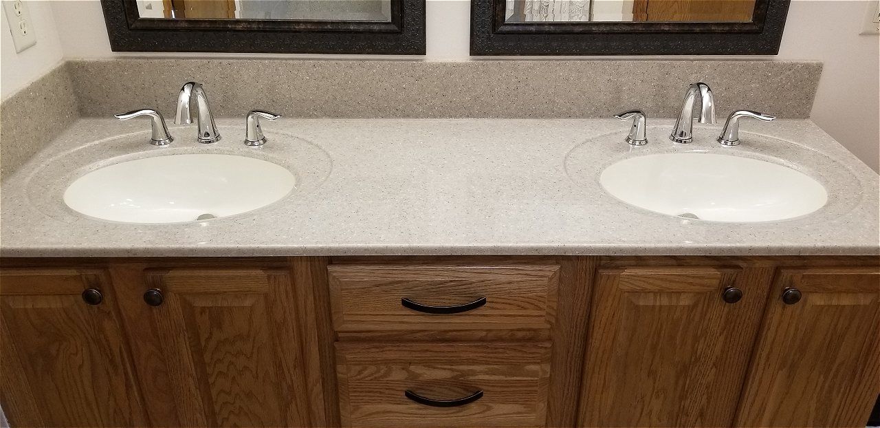 A Bathroom With Two Sinks And Two Mirrors | Wichita, KS | David Lies Plumbing