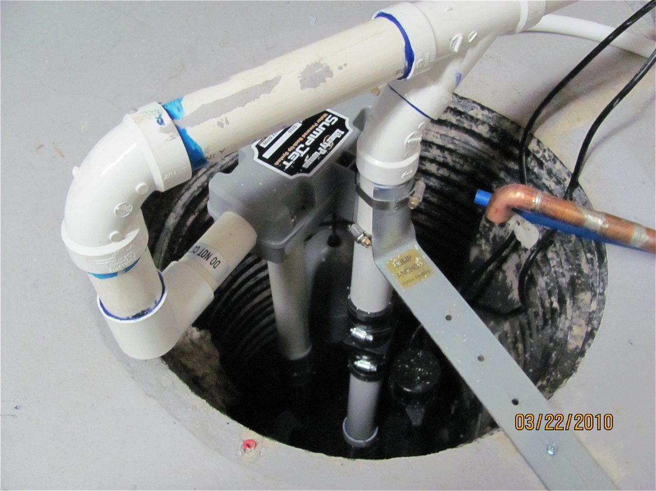 A Picture Of A Sump Pump Was Taken In 2013 | Wichita, KS | David Lies Plumbing