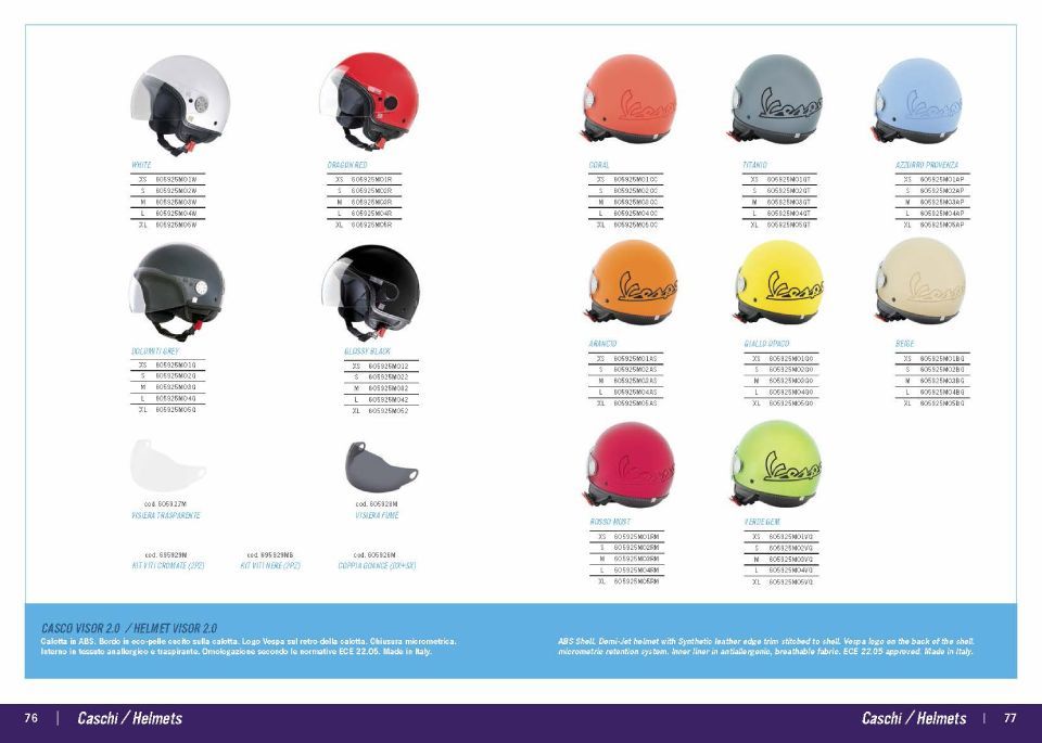 caschi omologati per scooter