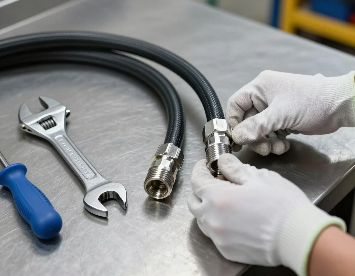 Cambio de mangueras hidráulicas