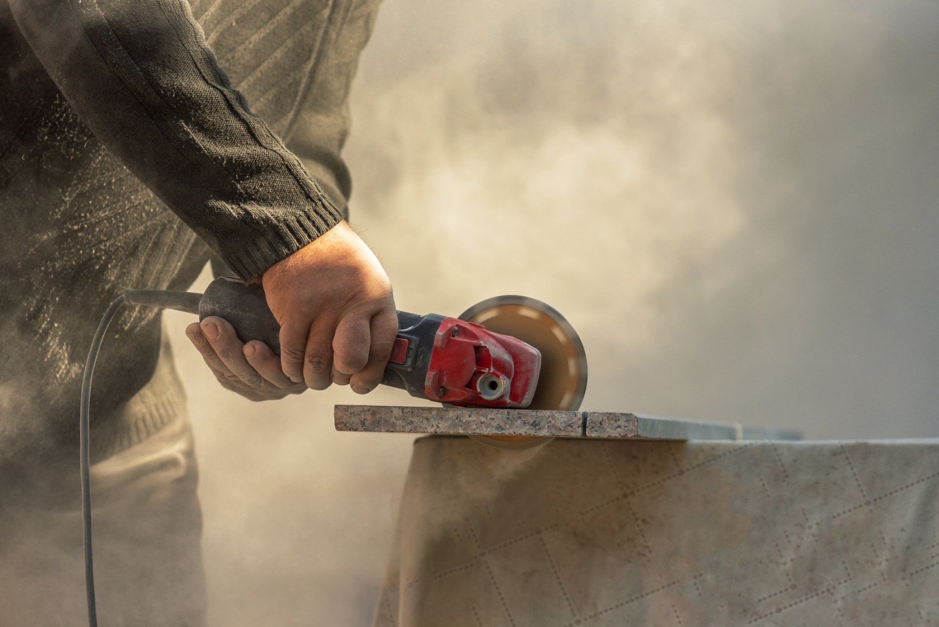 Cutting Piece Of Stone — Houston, TX — Jasso Sawing & Sealing
