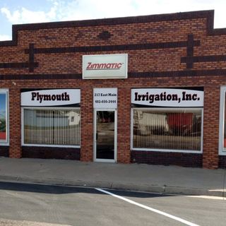 The store front of plymouth irrigation inc