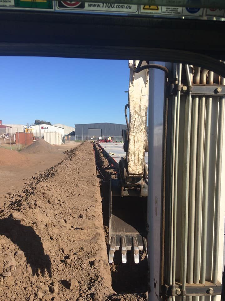 An Excavator Digging a Construction Site Foundation | Geelong, Vic | Don Barry’s Bobcat Hire