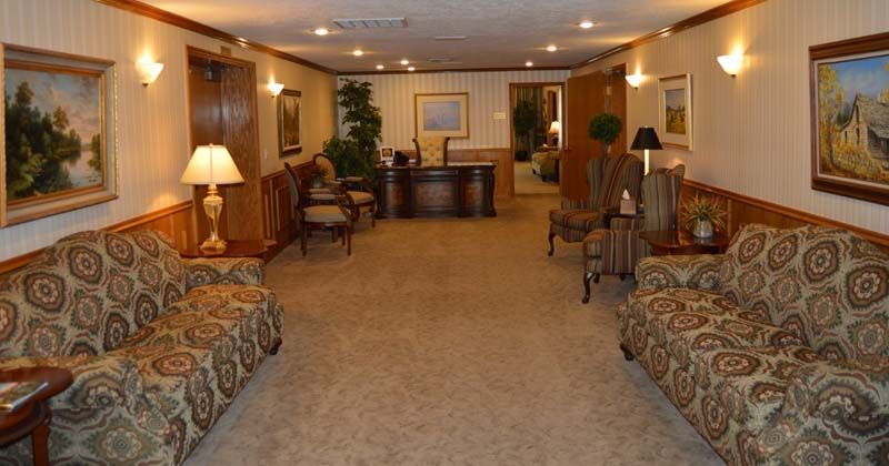 Reception area at Metcalf Bonzo Mortuary