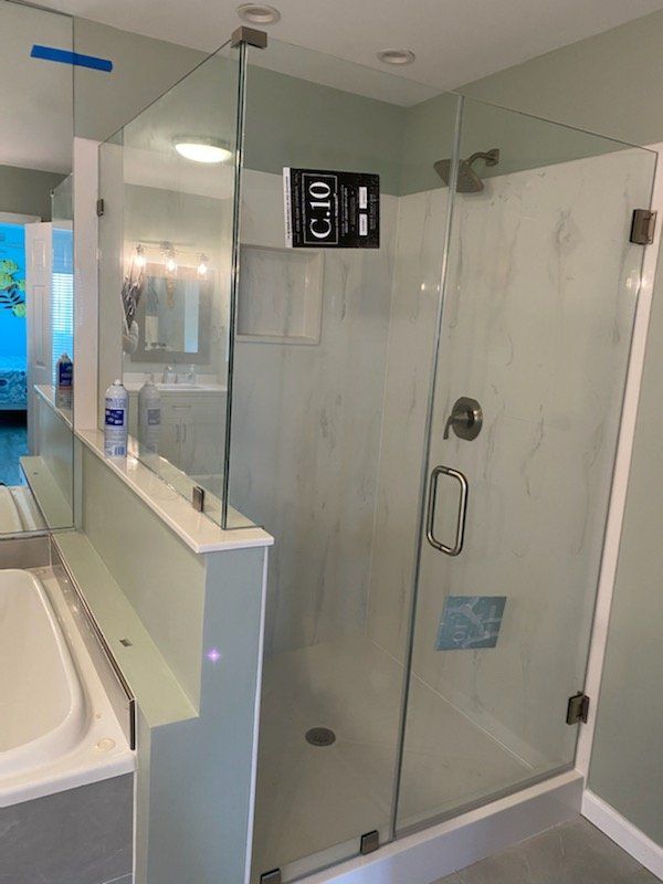 Shower Glass Door — Morehead City, NC — Atlantic Glass & Mirror