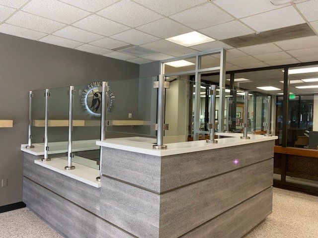 Office Glass Divider — Morehead City, NC — Atlantic Glass & Mirror