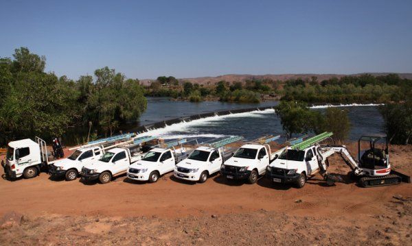 View  of cars parked