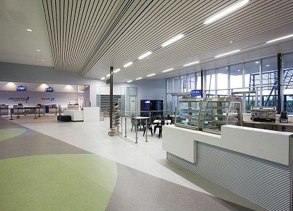 Commercial space after electrical repair