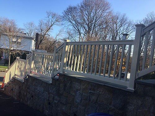 4th view White PVC handrail - Repair and Installation in Bronx, NY
