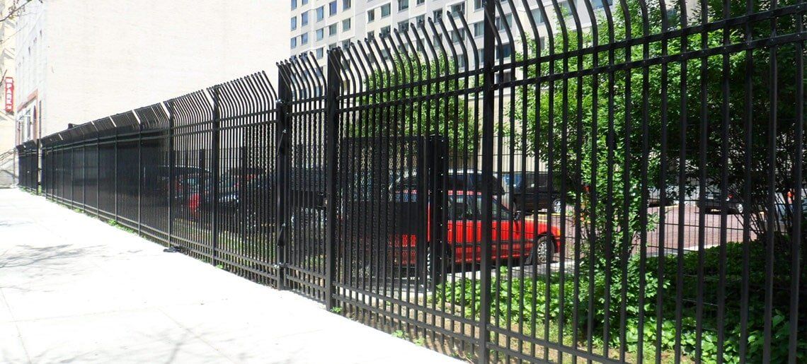 Commercial Steel Fence Installation
