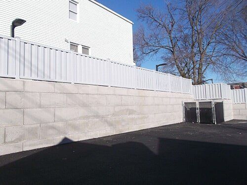 PVC fence with black enclosure—Security Fence in Bronx, NY