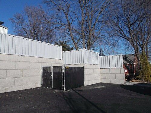 PVC fence at the side of the house—Security Fence in Bronx, NY