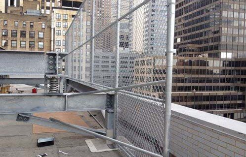 Fence on the rooftop — security fence in Bronx, NY