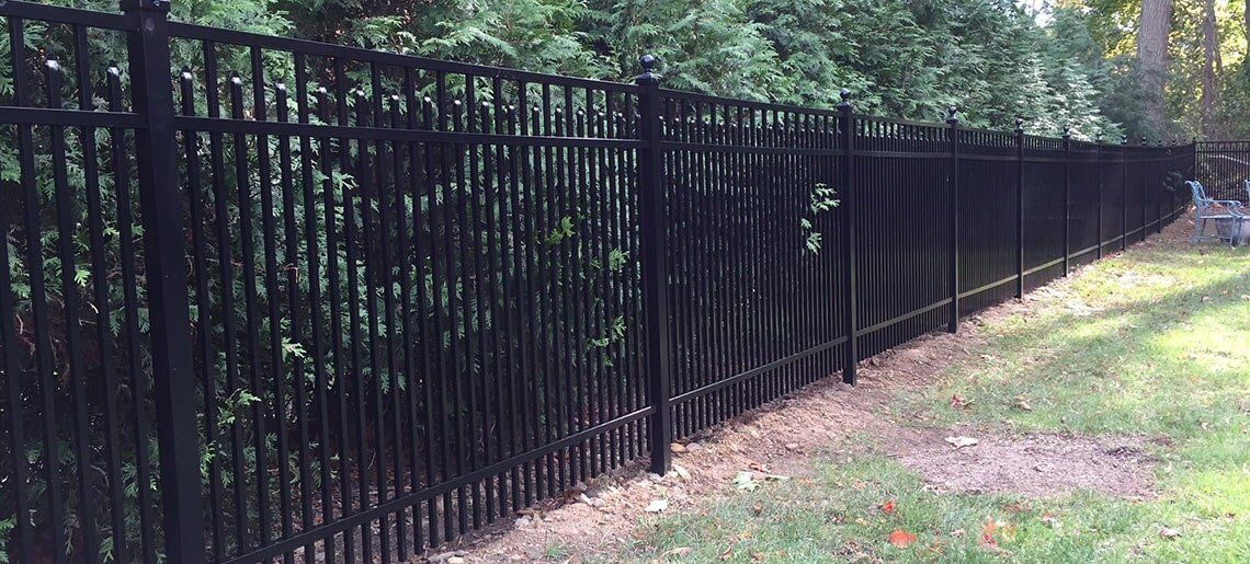 Residential Aluminum Fence Installation
