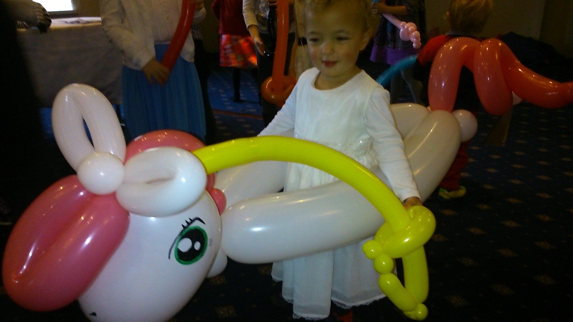 Special balloon model at a party entertainment