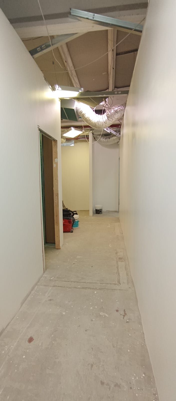 lavori in corso cabina sterile