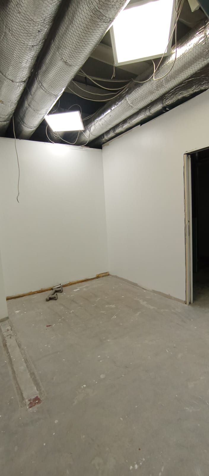 lavori in corso cabina sterile