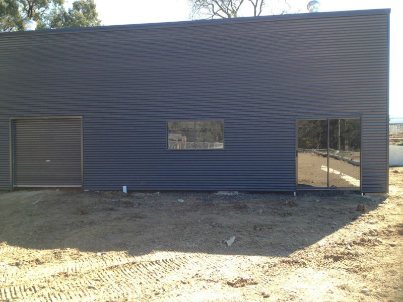 A Large Black Garage - Wallan, VIC - Victorian Garages & Barns