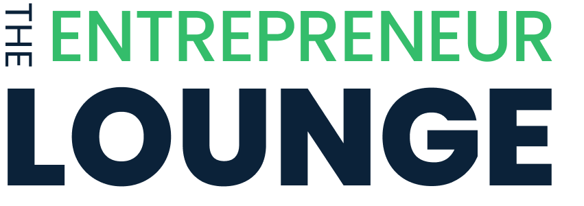 A logo for the entrepreneur lounge is shown on a white background.