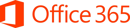 The word office 365 is written in red on a white background.