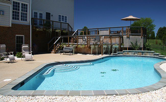 Water Treatment — Huge Pool Near Deck in Malibu, CA