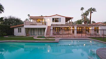 Pool Repairs — Pool in a Modern House in Malibu, CA