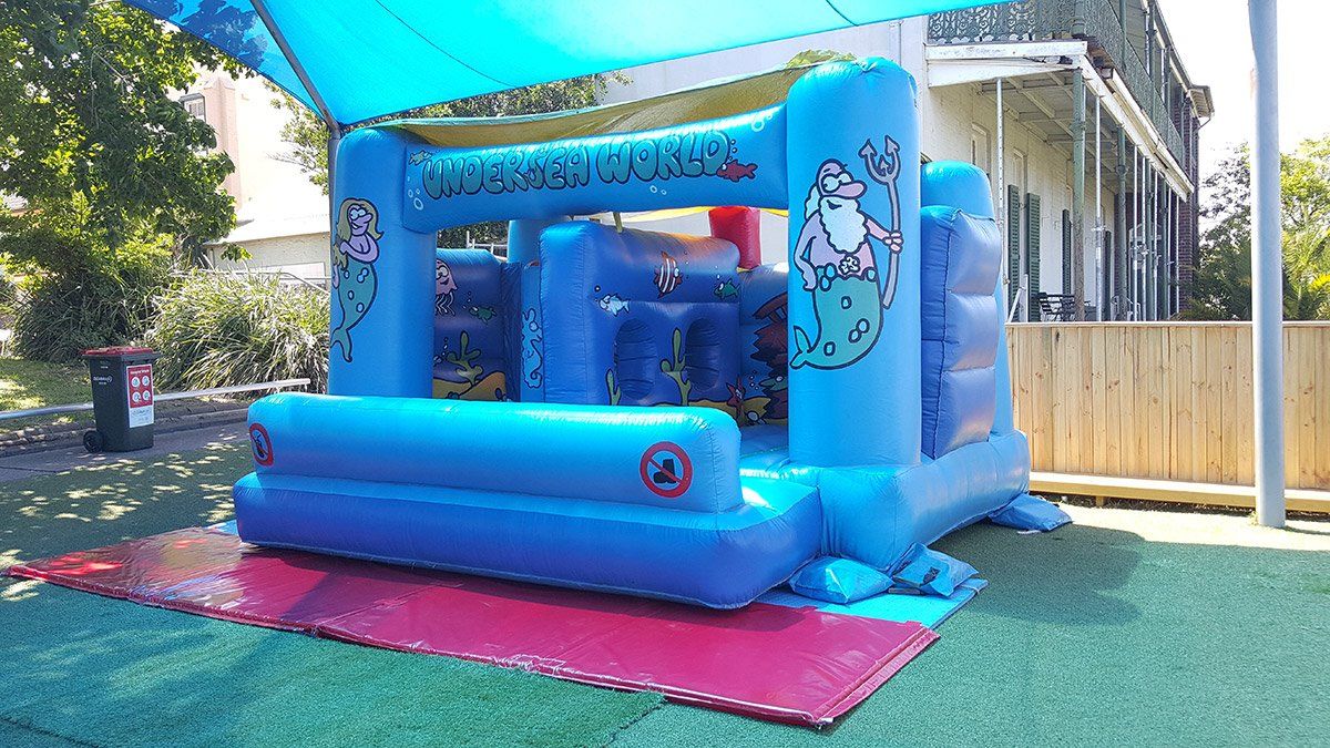 mermaid jumping castle hire