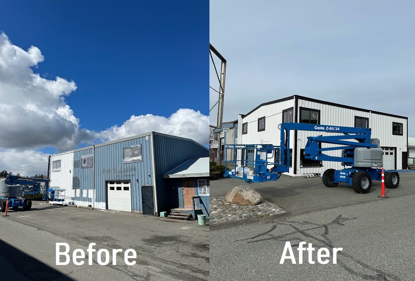 before and after exterior painting Victoria BC