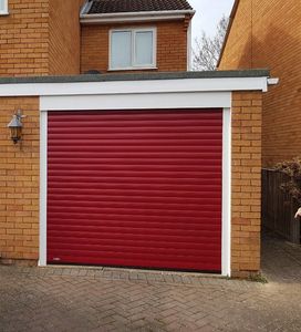 Red garage door