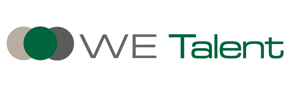 WWE Talent logo with gray and green circles and black-and-green text on a white background