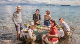 Photo of 'The Durrells' TV series released on ITV (2016-2019), starring Keeley Hawes, Anna Savva, Josh O'Connor, Milo Parker, Daisy Waterstone, and Callum Woodhouse. Music composed by Jon Wygens (2017-2019).
