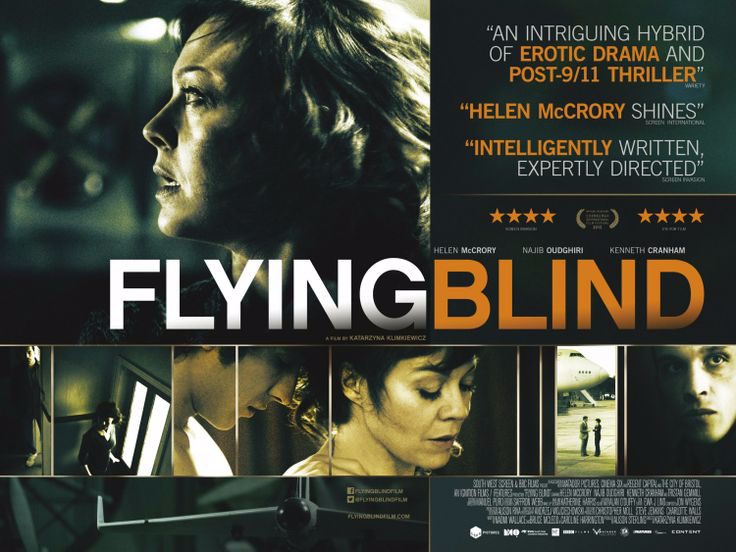 Photo of the feature film 'Flying Blind' starring Helen McCrory, produced by Ignition Films/Matador, scored by Jon Wygens in 2012.