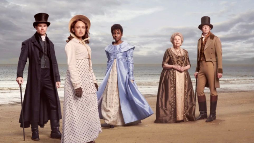 Photo of the TV series 'Sanditon' released on PBS, ITV, and Masterpiece. Starring Rose Wiliams, Crystal Clarke, Theo James, Anne Reid and Kris Marshall, with music by Jon Wygens on seasons 2 and 3, along with additional music on season 1 (2019-2023).
