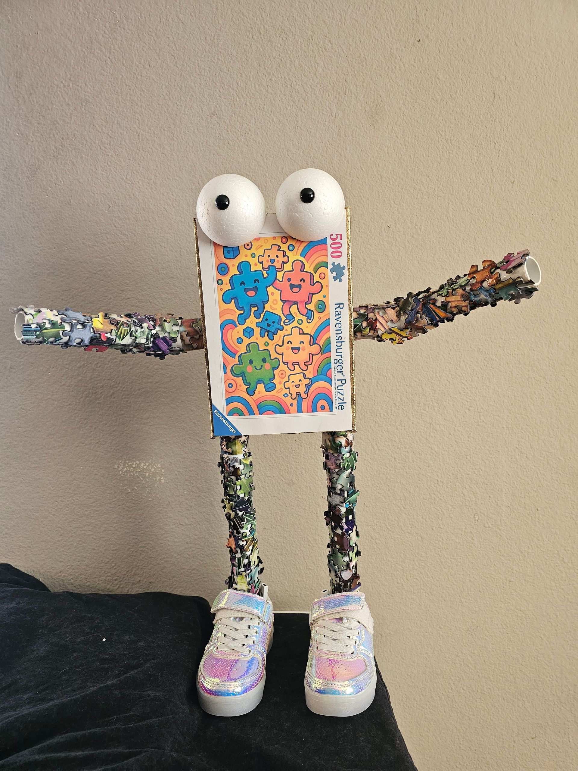 Jigs one of the Puzzle Art Exhibit from Jodi Jill. 